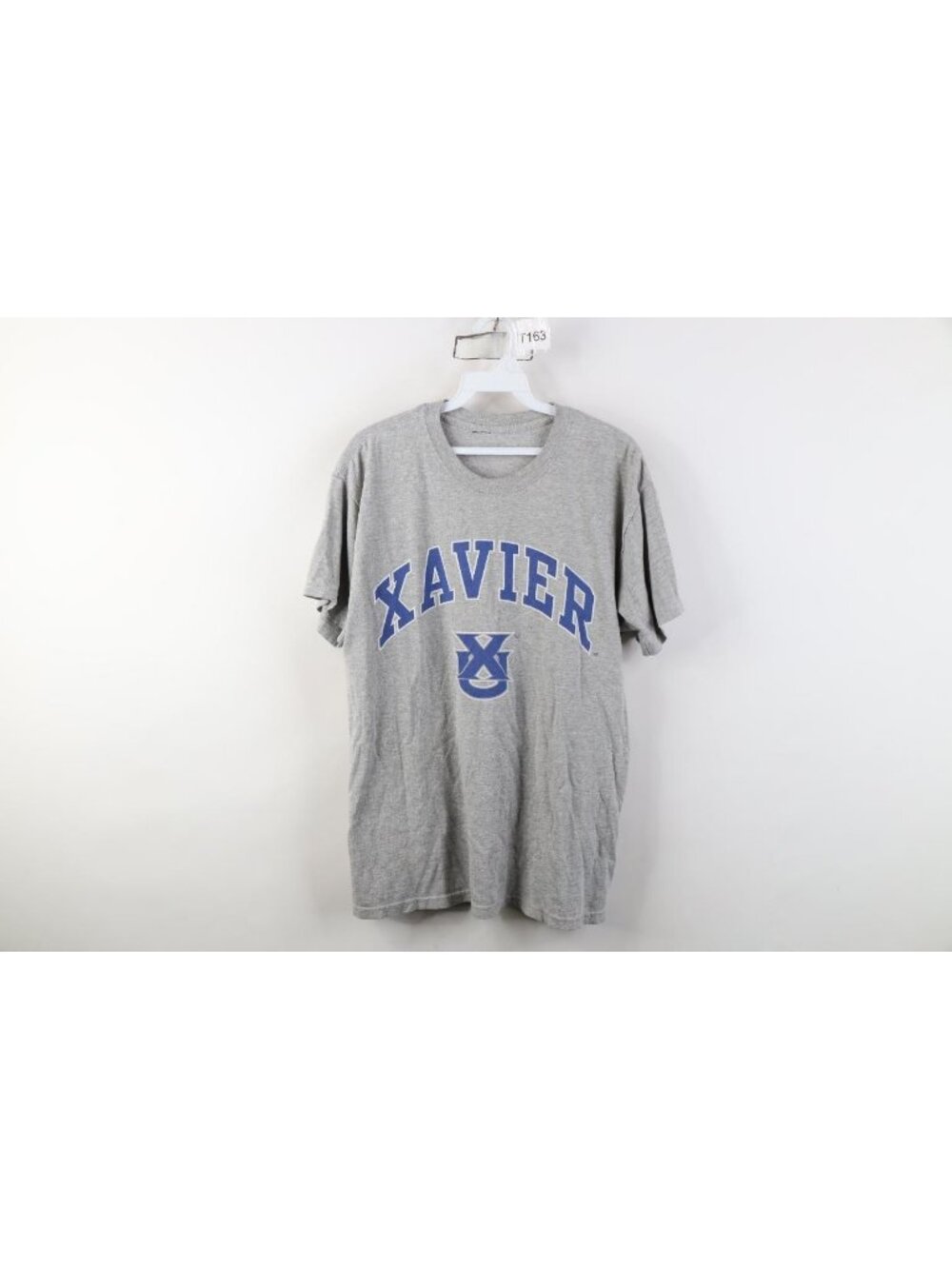 Vintage 90s Y2K Mens Medium Spell Out Xavier University Short Sleeve T-Shirt